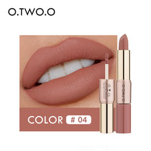 Load image into Gallery viewer, O.TWO.ODouble-Headed Velvet Matte Lip Gloss Lipstick Two-in-One Soft Fog12Color Lip Lacquer Factory Direct SalesN9107