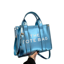 Load image into Gallery viewer, 2023Cross-Border New Arrival Foreign Trade Bright Leather Simple Tote Commuter Bagtote Bag Women&#39;s Shoulder Crossbody Handbag