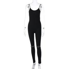 Load image into Gallery viewer, European And American-Style2023Summer Women&#39;s Amazon New Fashion Hollowed-out Sling Backless Tight Sports Jumpsuit Wholesale