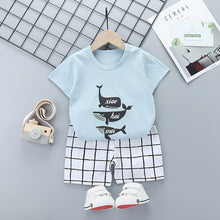 Load image into Gallery viewer, Children&#39;s Short-Sleeved Suit Cotton Summer Baby Clothes Korean Girls  TT-shirt Boys&#39; Clothing Foreign Trade Children&#39;s Wear Wholesale