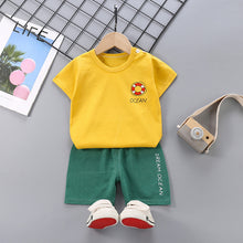 Load image into Gallery viewer, Children&#39;s Short-Sleeved Suit Cotton Summer Baby Clothes Korean Girls  TT-shirt Boys&#39; Clothing Foreign Trade Children&#39;s Wear Wholesale