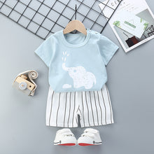 Load image into Gallery viewer, Children&#39;s Short-Sleeved Suit Cotton Summer Baby Clothes Korean Girls  TT-shirt Boys&#39; Clothing Foreign Trade Children&#39;s Wear Wholesale