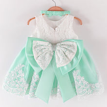 Load image into Gallery viewer, Cross-Border  baby Girl&#39;s Princess Dress Bow Lace Children&#39;s Dress Girl Dress