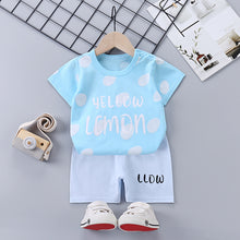 Load image into Gallery viewer, Children&#39;s Short-Sleeved Suit Cotton Summer Baby Clothes Korean Girls  TT-shirt Boys&#39; Clothing Foreign Trade Children&#39;s Wear Wholesale