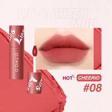 Load image into Gallery viewer, O.TWO.OLip Mud Matte Finish Lip and Cheek Dual-Use Blush Lipstick Air Lip Lacquer Longlasting lip gloss9144