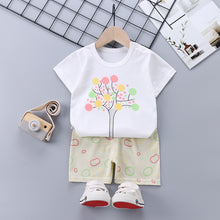 Load image into Gallery viewer, Children&#39;s Short-Sleeved Suit Cotton Summer Baby Clothes Korean Girls  TT-shirt Boys&#39; Clothing Foreign Trade Children&#39;s Wear Wholesale