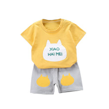 Load image into Gallery viewer, Children&#39;s Short-Sleeved Suit Cotton Summer Baby Clothes Korean Girls  TT-shirt Boys&#39; Clothing Foreign Trade Children&#39;s Wear Wholesale