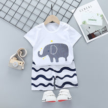 Load image into Gallery viewer, Children&#39;s Short-Sleeved Suit Cotton Summer Baby Clothes Korean Girls  TT-shirt Boys&#39; Clothing Foreign Trade Children&#39;s Wear Wholesale