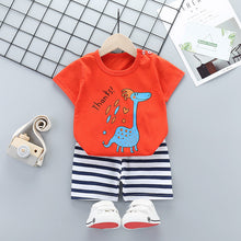 Load image into Gallery viewer, Children&#39;s Short-Sleeved Suit Cotton Summer Baby Clothes Korean Girls  TT-shirt Boys&#39; Clothing Foreign Trade Children&#39;s Wear Wholesale