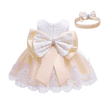 Load image into Gallery viewer, Cross-Border  baby Girl&#39;s Princess Dress Bow Lace Children&#39;s Dress Girl Dress