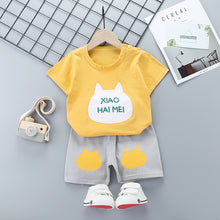 Load image into Gallery viewer, Children&#39;s Short-Sleeved Suit Cotton Summer Baby Clothes Korean Girls  TT-shirt Boys&#39; Clothing Foreign Trade Children&#39;s Wear Wholesale