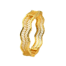 Load image into Gallery viewer, Hot Sale 24K Gold Plated Bracelet Dubai Bride India Nigeria Women&#39;s Wedding Alluvial Gold Bracelet Ornament Wholesale