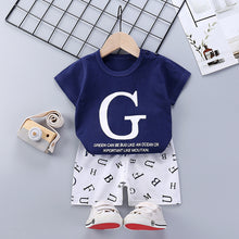 Load image into Gallery viewer, Children&#39;s Short-Sleeved Suit Cotton Summer Baby Clothes Korean Girls  TT-shirt Boys&#39; Clothing Foreign Trade Children&#39;s Wear Wholesale