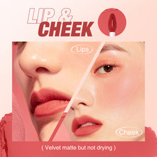 Load image into Gallery viewer, O.TWO.OLip Mud Matte Finish Lip and Cheek Dual-Use Blush Lipstick Air Lip Lacquer Longlasting lip gloss9144