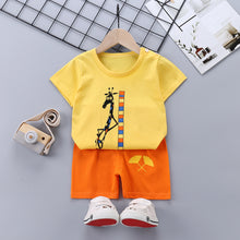 Load image into Gallery viewer, Children&#39;s Short-Sleeved Suit Cotton Summer Baby Clothes Korean Girls  TT-shirt Boys&#39; Clothing Foreign Trade Children&#39;s Wear Wholesale