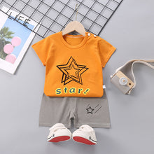 Load image into Gallery viewer, Children&#39;s Short-Sleeved Suit Cotton Summer Baby Clothes Korean Girls  TT-shirt Boys&#39; Clothing Foreign Trade Children&#39;s Wear Wholesale