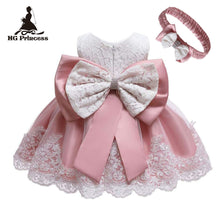 Load image into Gallery viewer, Cross-Border  baby Girl&#39;s Princess Dress Bow Lace Children&#39;s Dress Girl Dress