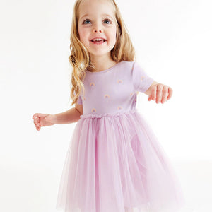 Girls' Dress Summer European and American Princess Dress Cute and Breathable Mesh Girls' Dress