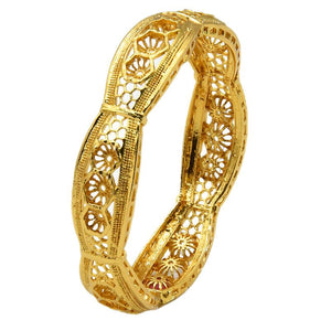 Hot Sale 24K Gold Plated Bracelet Dubai Bride India Nigeria Women's Wedding Alluvial Gold Bracelet Ornament Wholesale