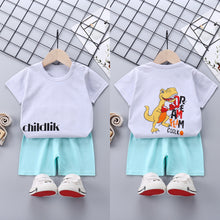 Load image into Gallery viewer, Children&#39;s Short-Sleeved Suit Cotton Summer Baby Clothes Korean Girls  TT-shirt Boys&#39; Clothing Foreign Trade Children&#39;s Wear Wholesale