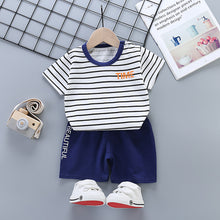 Load image into Gallery viewer, Children&#39;s Short-Sleeved Suit Cotton Summer Baby Clothes Korean Girls  TT-shirt Boys&#39; Clothing Foreign Trade Children&#39;s Wear Wholesale